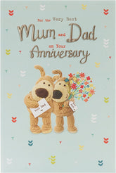 Boofle Wedding Day Anniversary Card for Parents
